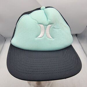 Hurley Youth Blue Black Trucker Hat Cap Adjustable Casual Outdoors Comfort